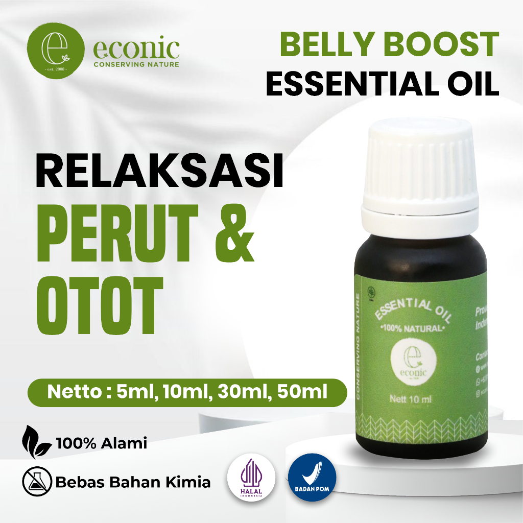 Minyak Wangi Fresh | Aromaterapi Ruangan | Aromaterapi | Minyak Kecil | Belly Boost Essential Oil - 