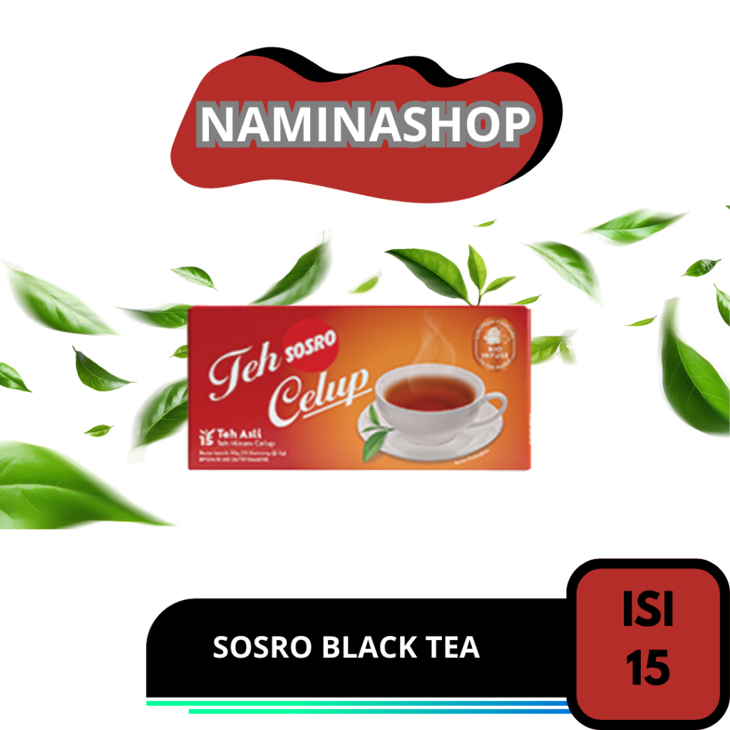 

SOSRO TEH CELUP BLACK TEA BOX 15x2g