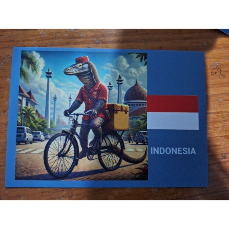 

kartu pos fantasy mail delivery Indonesia postcard