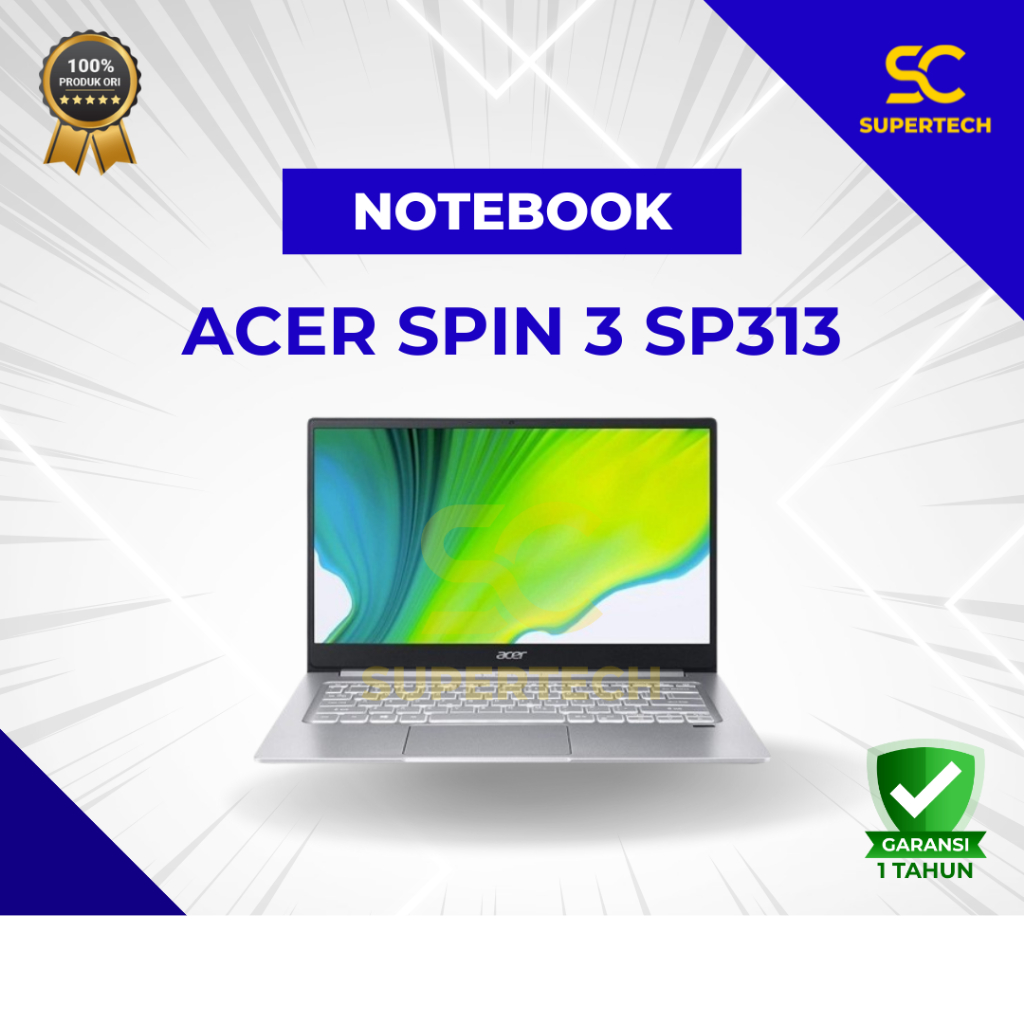 Notebook Acer Spin 3 SP313 2in1 Touch i5 1135G7 8GB 512ssd 13.3WQXGA