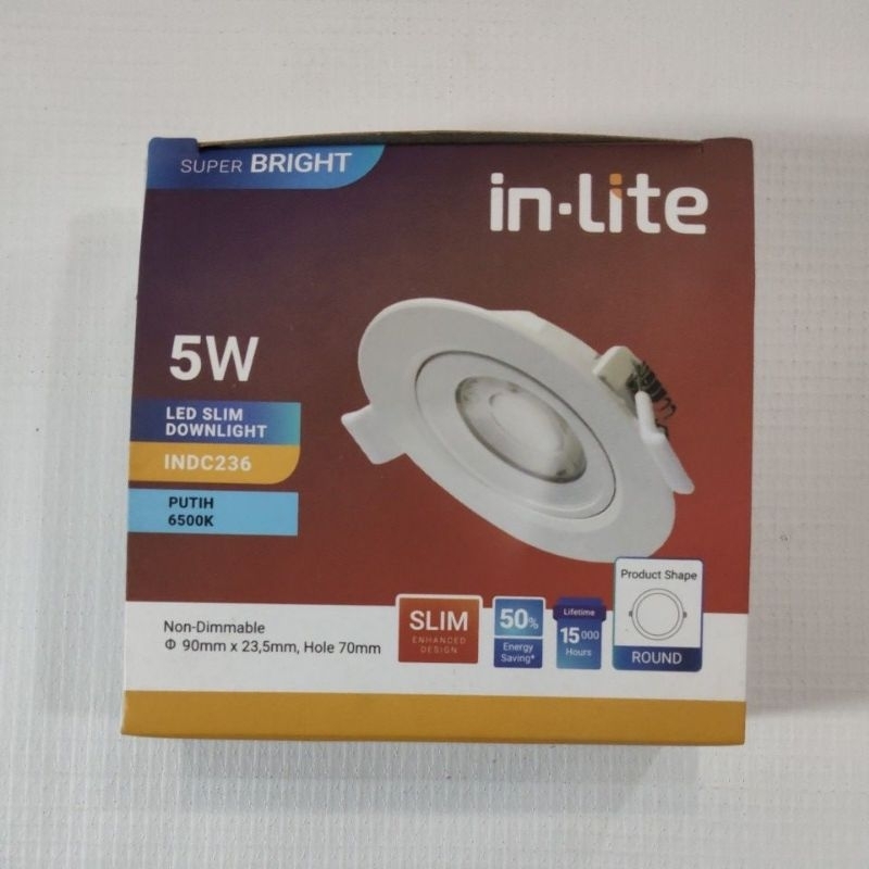 Lampu SLIM DOWNLIGHT in-Lite 5 Watt