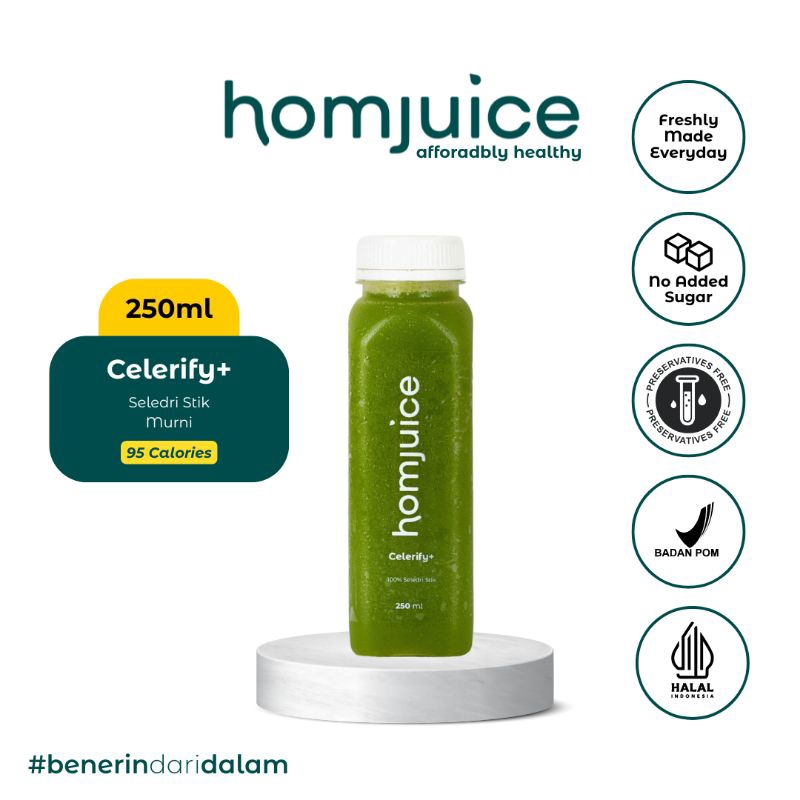 

Homjuice - Celerify+ 4 x 250 ml (Cold-Pressed Juice/Jus/Detox)