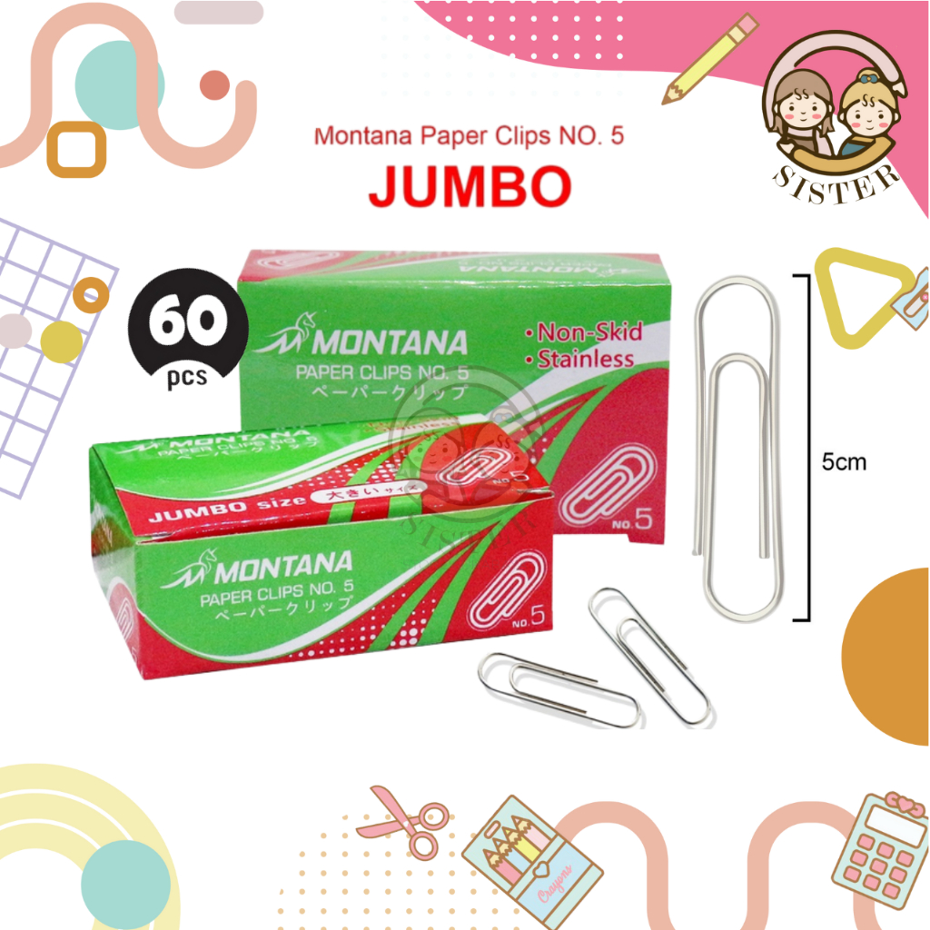 

Paper Clip Besar / Trigonal Clip No 5 / Klip Penjepit Kertas Murah Montana