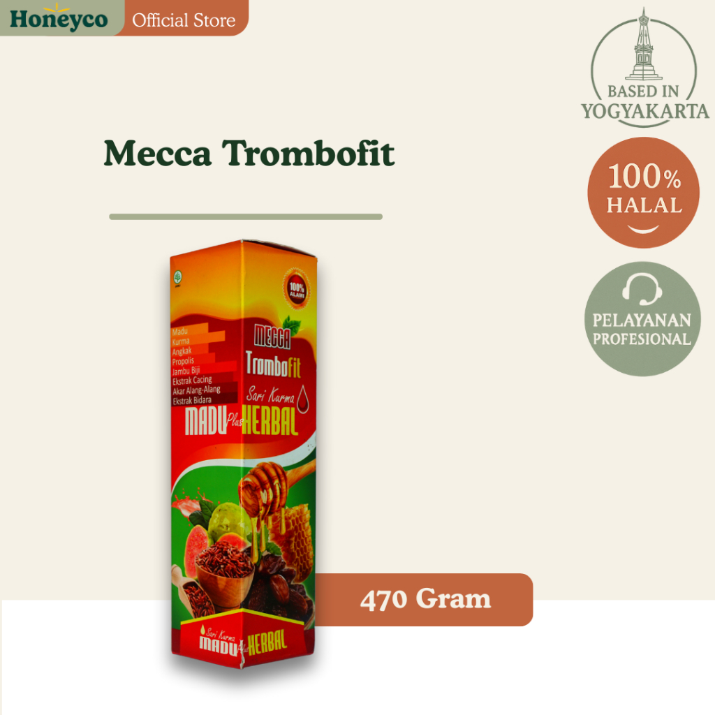 

Mecca Trombofit - Sari Kurma Madu Angkak Asli Original