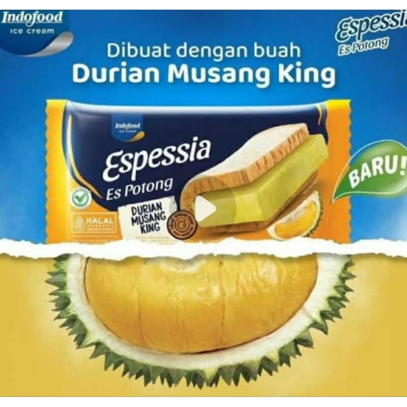 

es potong espessia rasa durian espotong espessia Indofood ice cream potong es krim eskrim durian murah bekasi