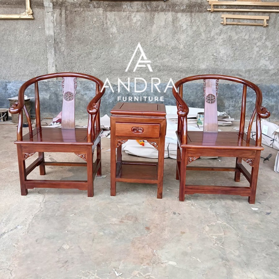 kursi teras rumah kayu jati , kursi teras swanci, 2 kursi 1 meja