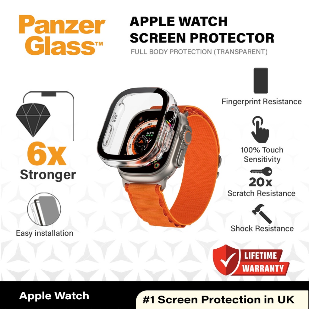 PanzerGlass  Screen Protector Appel  Watch Full Body With D30 for Ultra | Ultra 2 | Case Appel Watch