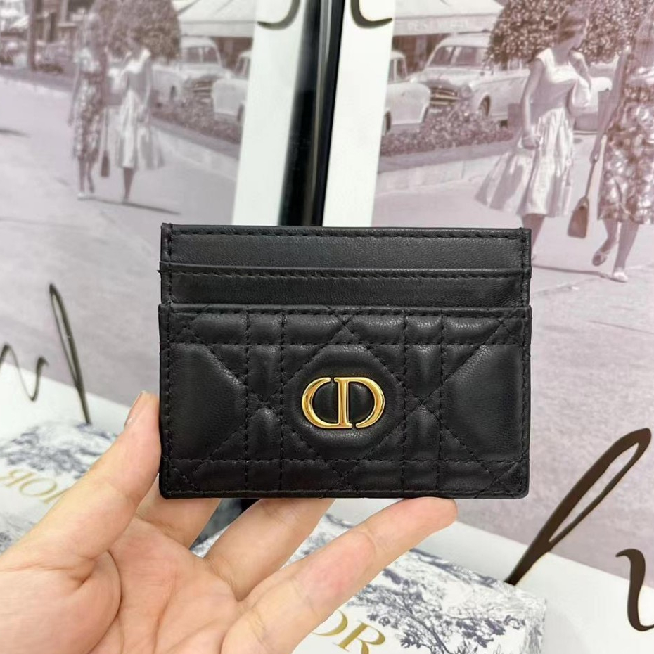 Card Holder Wanita Simple Warna Hitam - Dompet Kartu Wanita