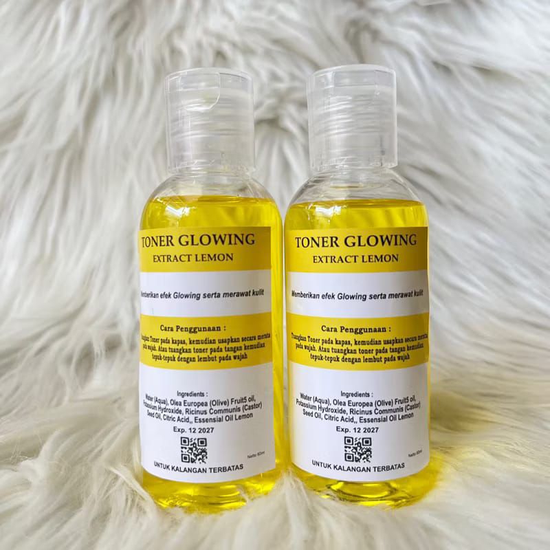 [ BPOM ] Toner glowing extract lemon 100% original | 60ml