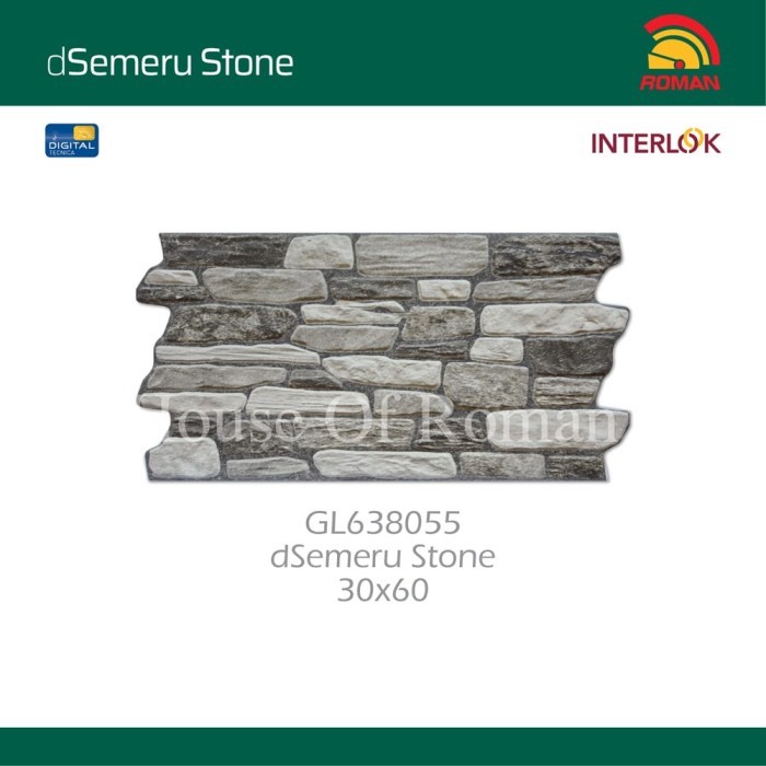 ROMAN KERAMIK Interlok dSemeru Stone 30x60 GL638055 ROMAN KERAMIK