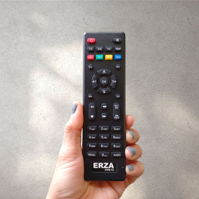 Remot Remote STB DVB-T2 Set Top Bov Digital TV ERZA GENESIS