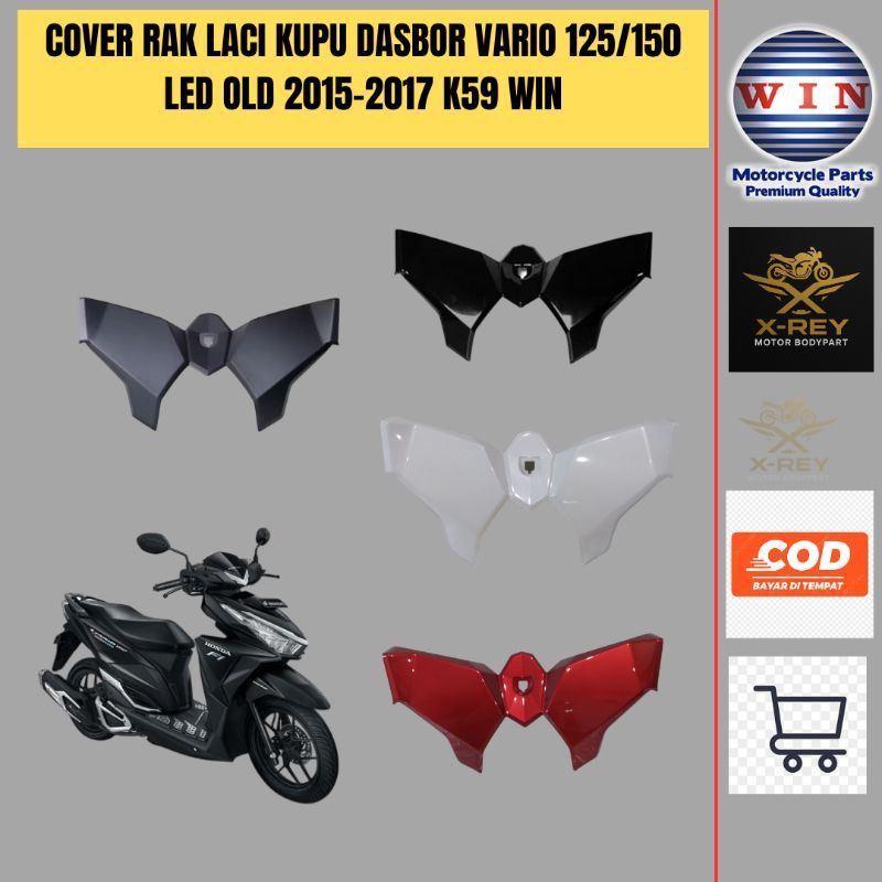 Dasbor Rak Atas Laci Depan Vario 125 150 LED OLD 2015 2016 2017 | LEGSHIELD DALAM KECIL WIN | Rak La