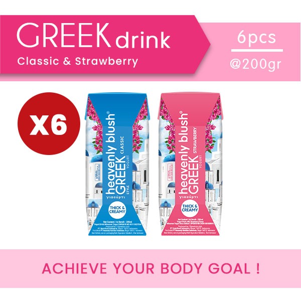 

Yogurt Heavenly Blush Greek All Variant [6 Pcs x 200ml]