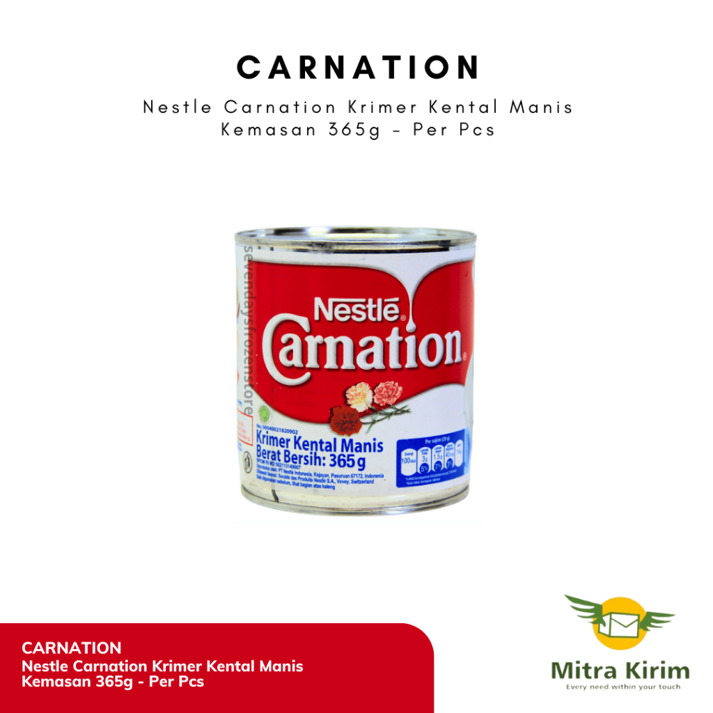 

Nestle Carnation Susu Krimer Kental Manis Kemasan 365g - Per Pcs
