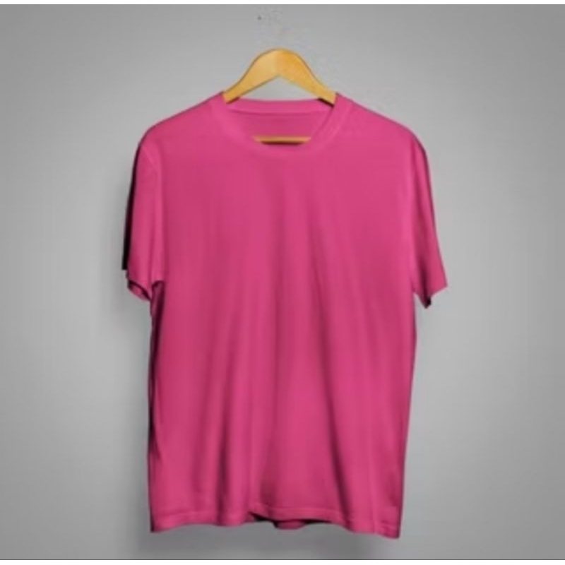 kaos polos pria jumbo warna pink