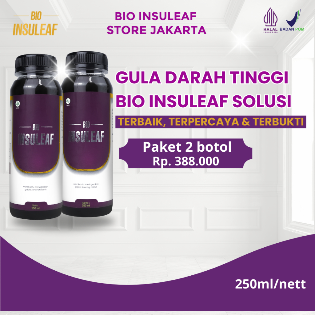 Bio Insuleaf Herbal Diabetes Original 2 Botol