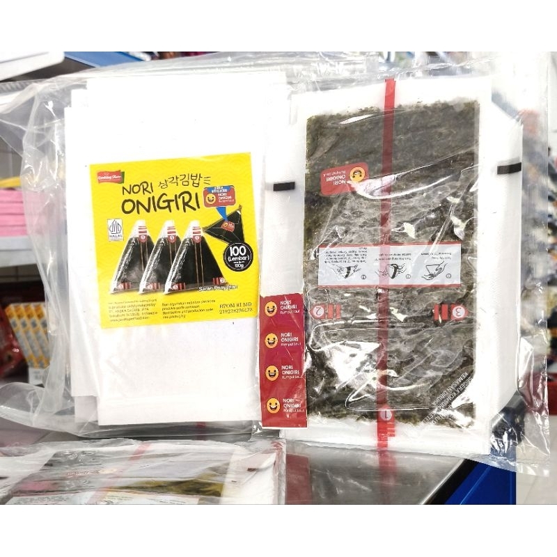 

Nori Onigiri 10lembar/Nori Onigiri isi 10lembar/Rumput Laut Onigiri