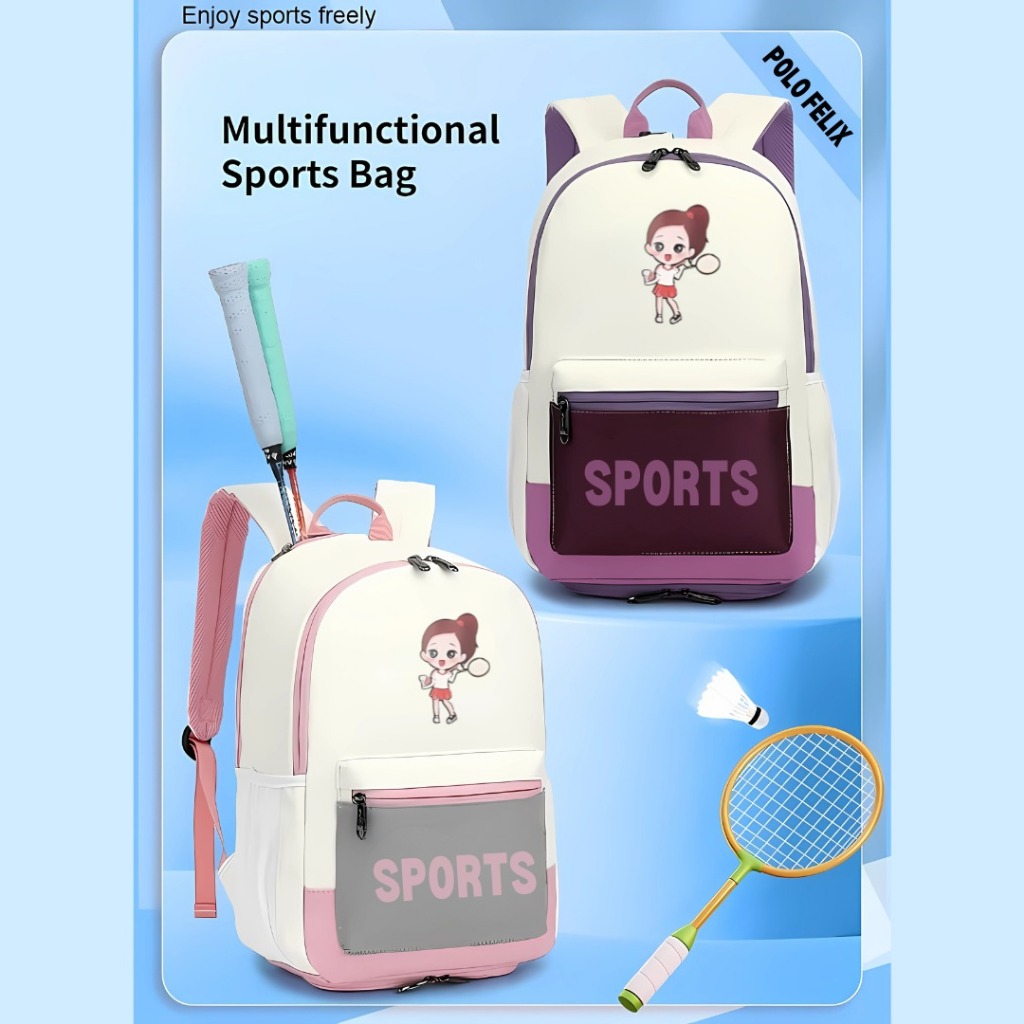 NEW Bagpack Olahraga Badminton Tenis Pria Wanita Tas Anak Kapasitas Besar