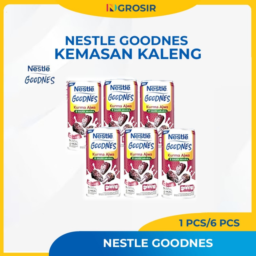 

Nestle Goodnes Kurma Ajwa Kemasan 189Ml Isi 1pcs dan 6pcs