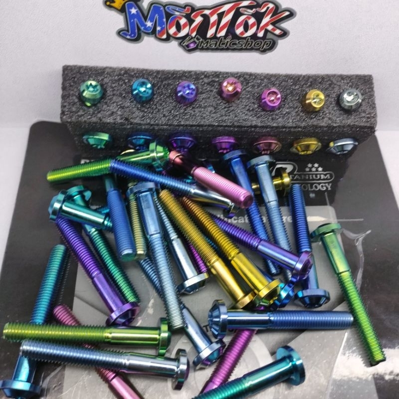 BAUT TITANIUM DRAT 12 6CM M8X60 ORIGINAL VIETNAM