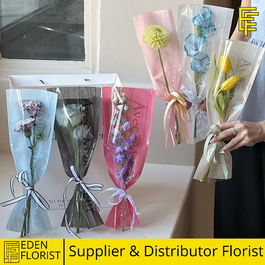

EdenFlorist Single Flower Bouquet Buket Bunga 1 Tangkai Kado Valentine Wisuda Hadiah Ulang Tahun COD SF36