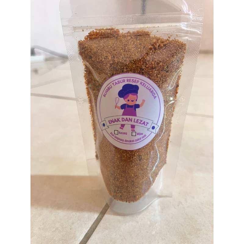 

Sambal Bumbu Tabur kering kacang dan wijen bisa langsung dimakan dengan nasi Lauk makan praktis