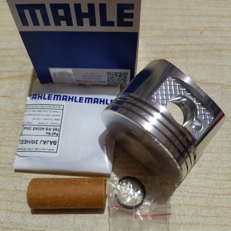 PISTON KIT SEHER SET OVERSIZE 0.50 BAJAJ RE 175 (BAJAJ RODA 3) ORIGINAL MAHLE