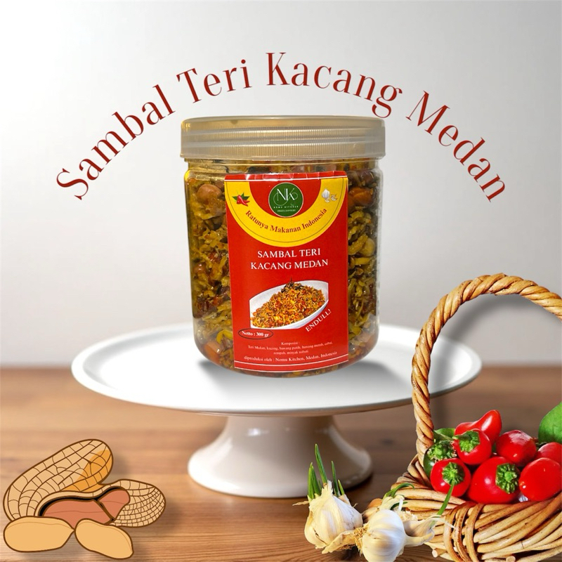 

NOMU - Sambal Teri Kacang Medan Lauk Instan Berbumbu Premium