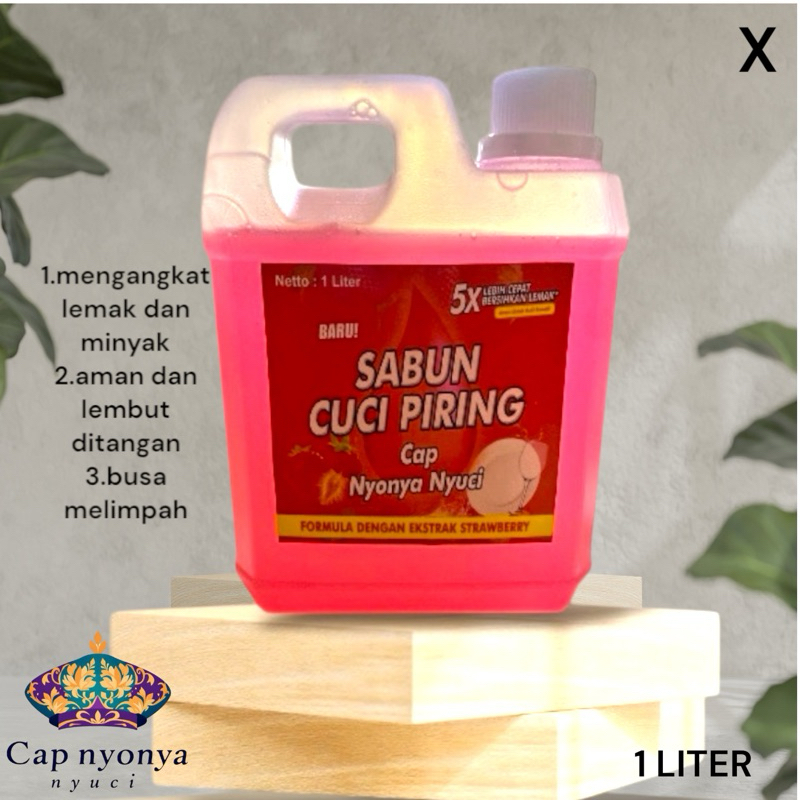 {COD} SABUN CUCI PIRING STRAWBERRY CAP NYONYA NYUCI || BUSA MELIMPAH BERSIH KESET