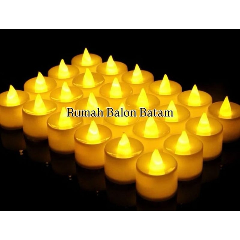Grosir lilin mini LED isi 24 pcs/lilin elektrik
