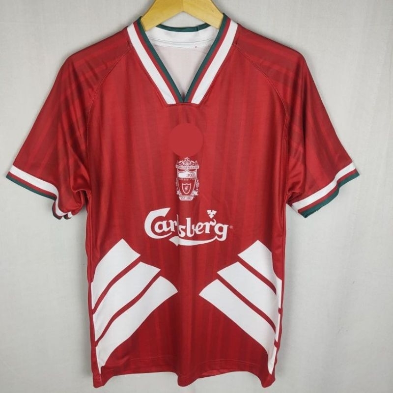 JERSEY VINTAGE LIVERPOOL HOME AWAY 1993-95 MERAH DAN PUTIH JERSEY RETRO FUTSAL