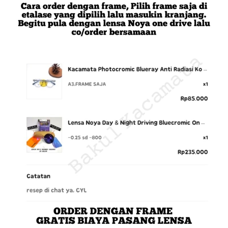 Lensa Noya Day & Night Driving Bluecromic One Drive Anti Silau