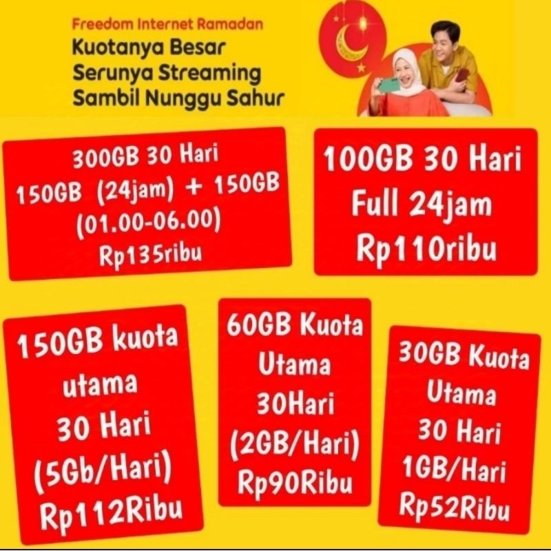 Kuota indosat freedom internet MURAH
