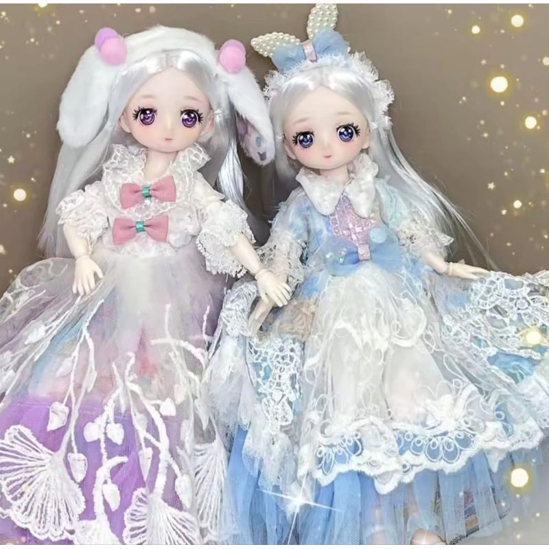 BAJU SAJA Outfit Dress for Boneka BJD Doll 30 Cm