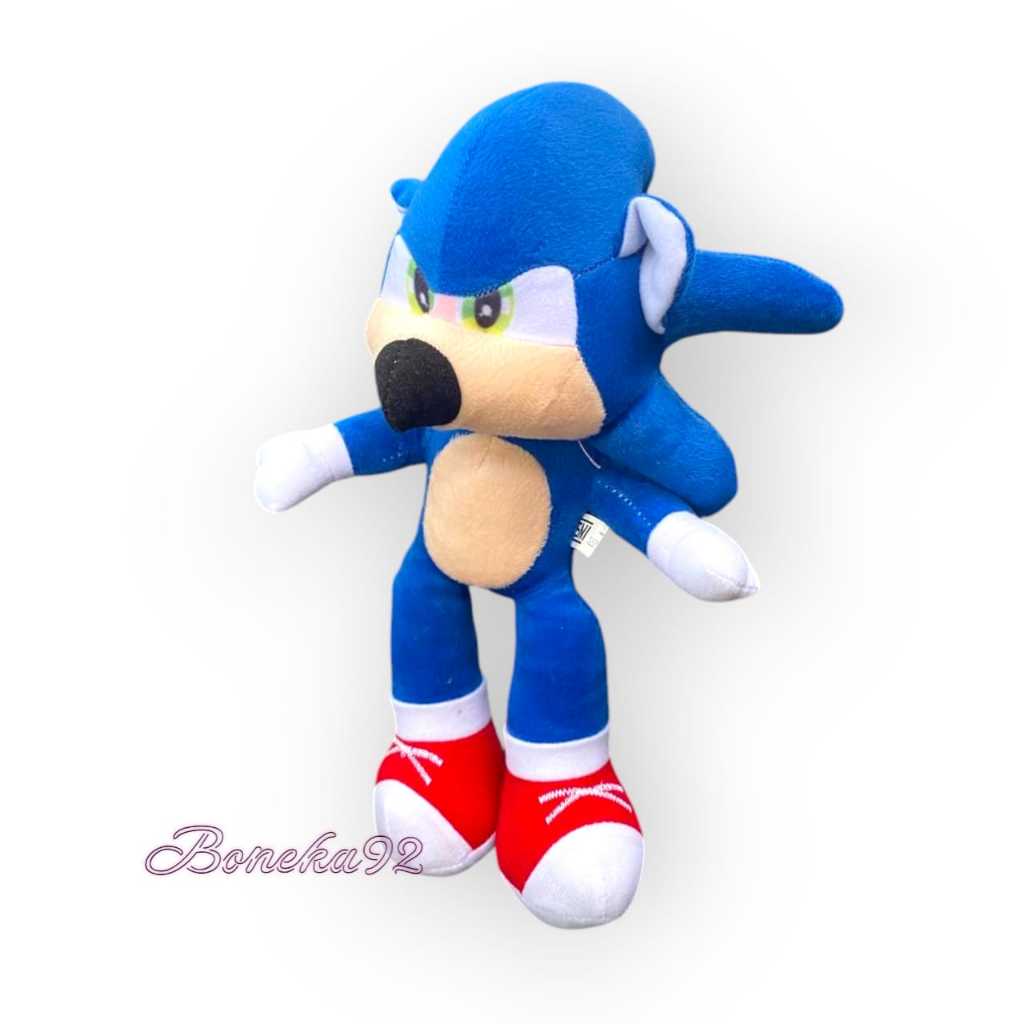 Boneka sonic the hedgehog uk.35cm//boneka sonic lucu mainan dan koleksi