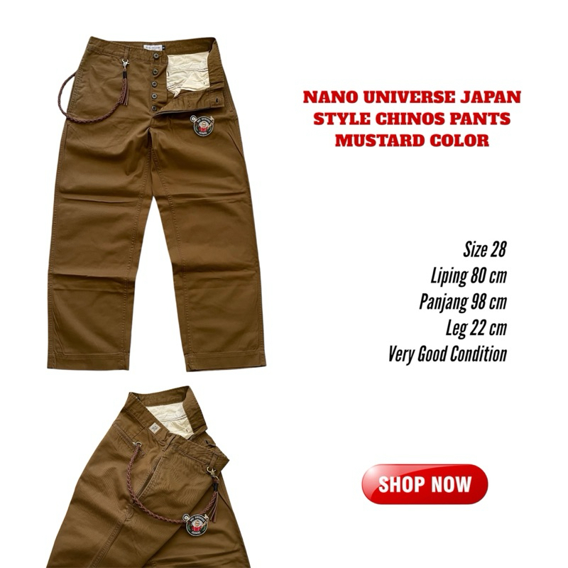 Nano universe japan style chinos long pants second