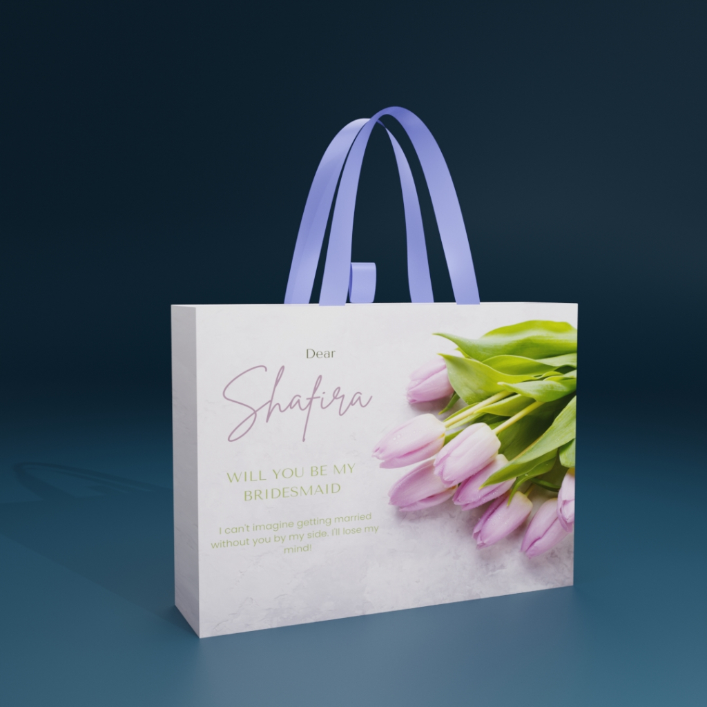 

SLIDING BOX BRIDESMAID (30 x 8 x 25 cm) SLIDING BAG CUSTOM FULL COLOR