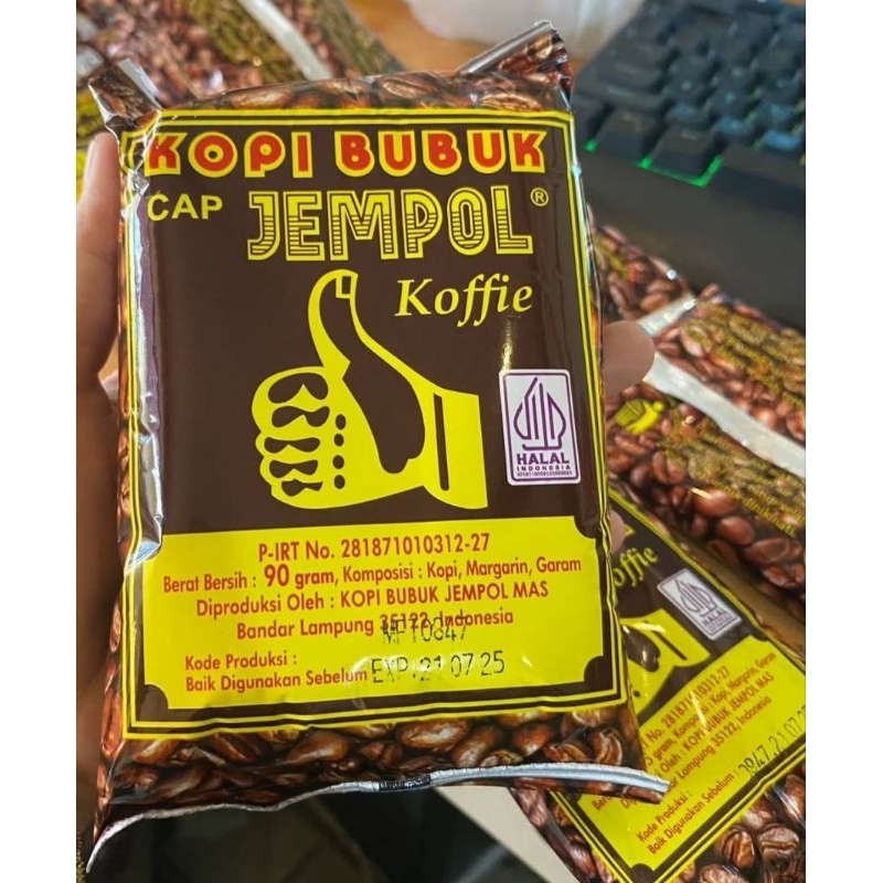 

KOPI BUBUK CAP JEMPOL ASLI LAMPUNG 90 GR