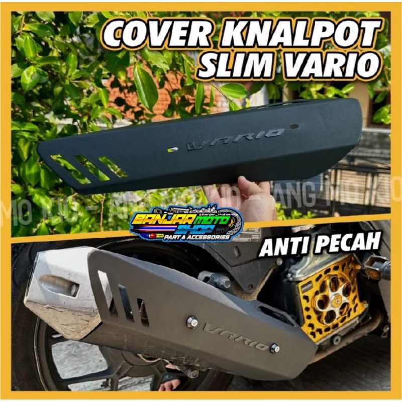 Cover Knalpot Slim Vario 125 Vario 150 Tulisan Timbul / Tutup Knalpot Slim Variasi Vario 125 Vario 1