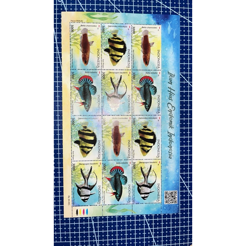 

[NEW] Perangko Prangko Stamp 3k 3 3 ribu 3000 Ikan Hias Endemik Indonesiak