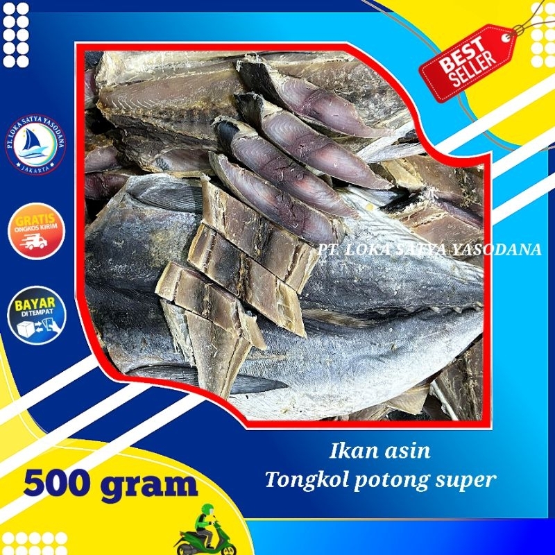 

ikan asin tongkol potong super 500gram