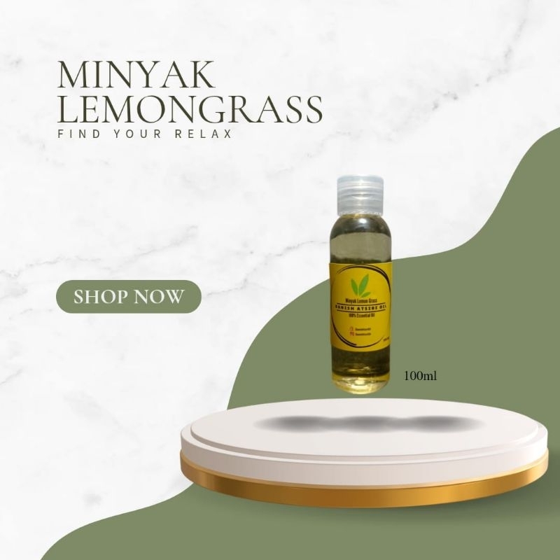 Minyak Sereh Dapur / Lemongrass 100ml Murni