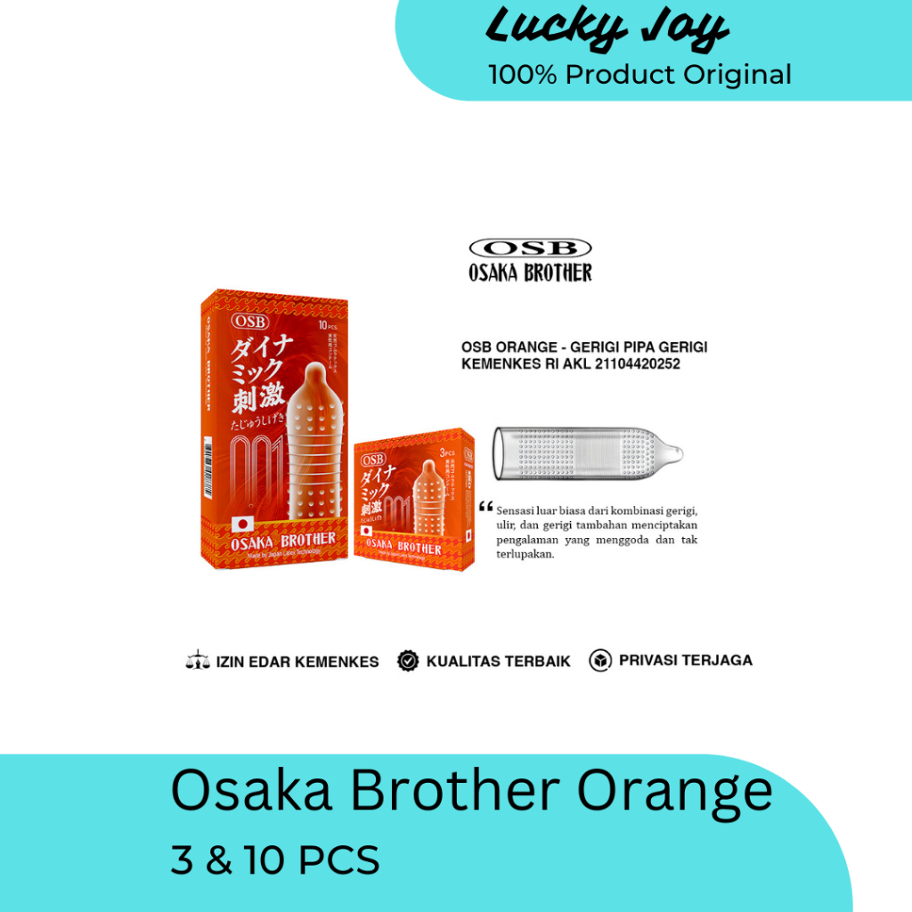 KONDOM OSB OSAKA BROTHER 001 GERIGI PIPA DURI TAHAN LAMA