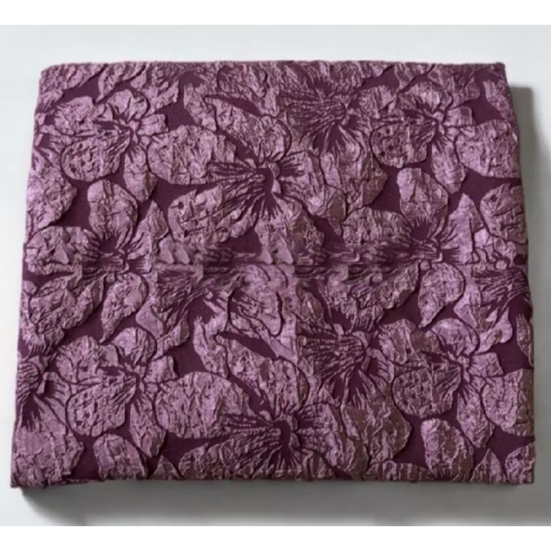 KAIN BAHAN JAGUAR EMBOS /JACQUAR EMBOS  FLORAL / EMBROIDERED RAFFLESIA JACQUAR EMBOS IMPORT