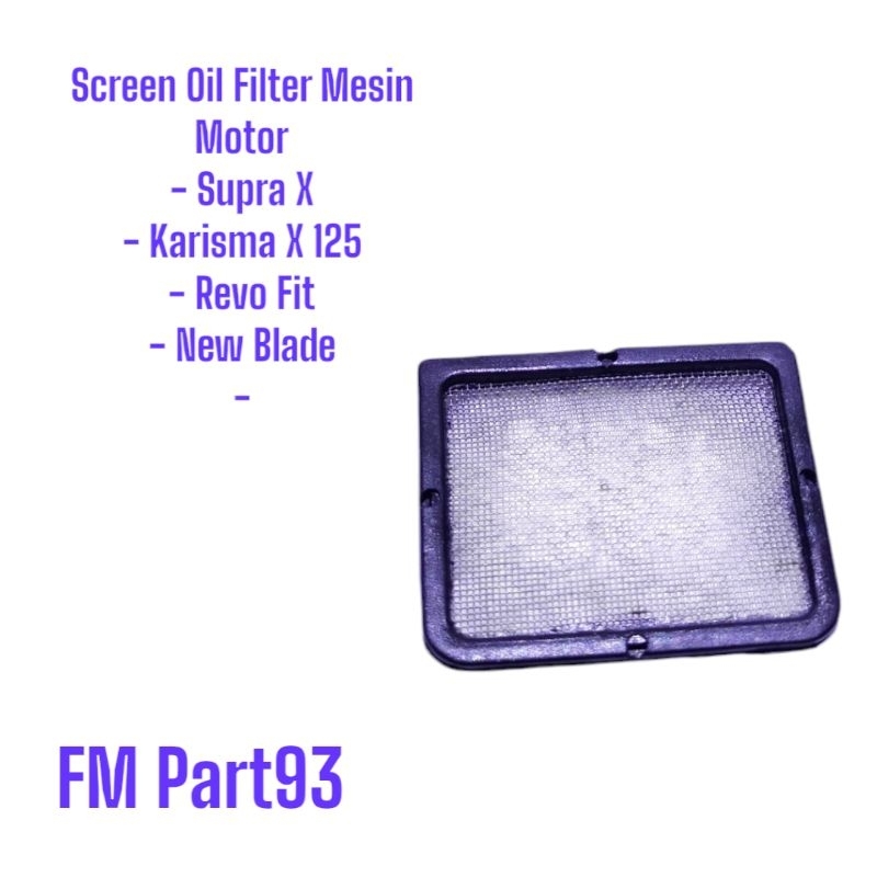 Screen Oil Filter Filter Oli Mesin Motor Honda Supra X Karisma X 125 Revo Fit New Blade