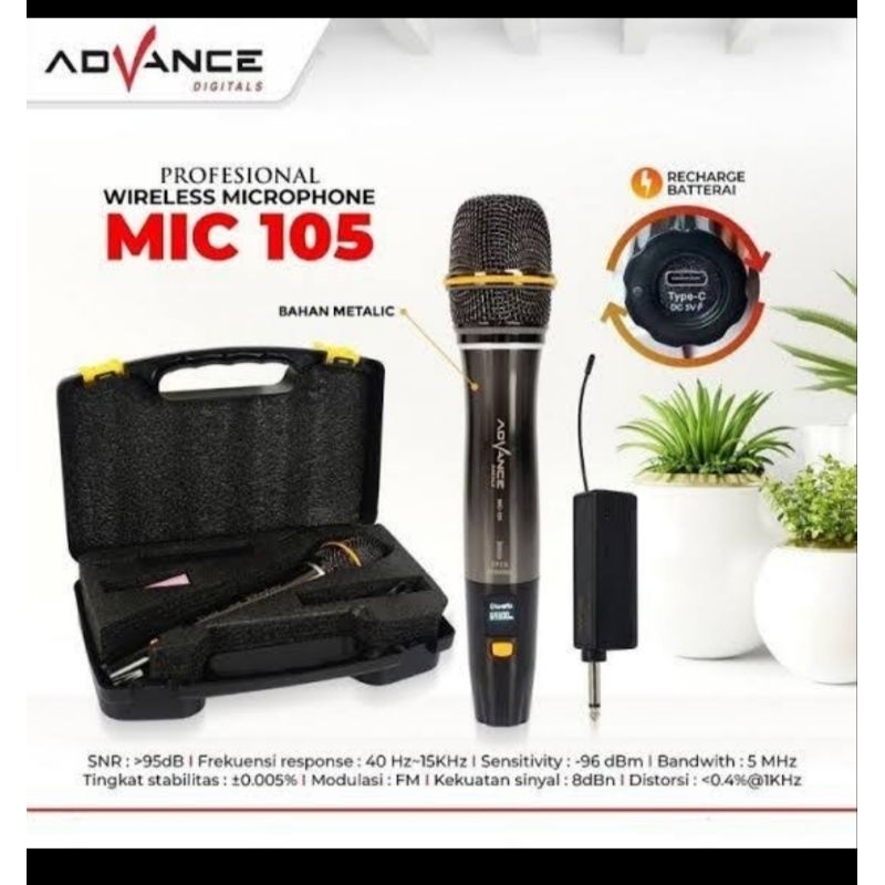 MICROPHONE WIRELESS ADVANCE MIC 105