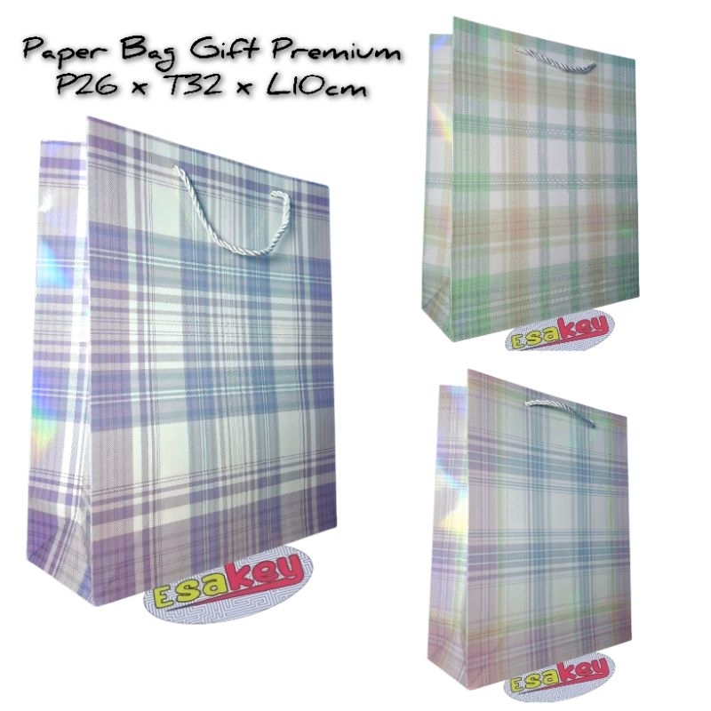 

Paper Bag Gift Premium Motif Kotak (26x32x10cm)