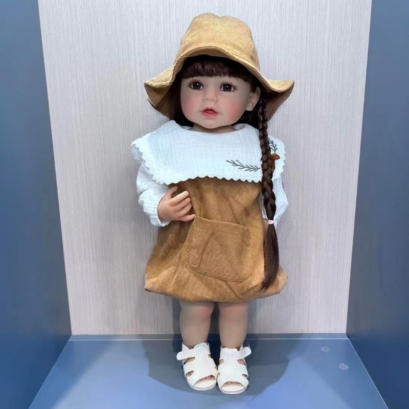 SIAP KIRIM Boneka Reborn Full Body Silikon 55cm