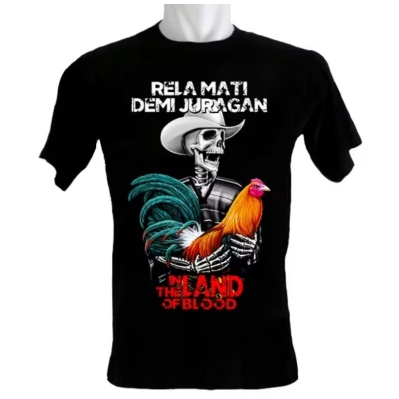 KAOS AYAM BANGKOK RELA MATI DEMI JURAGAN GAMBAR DEPAN