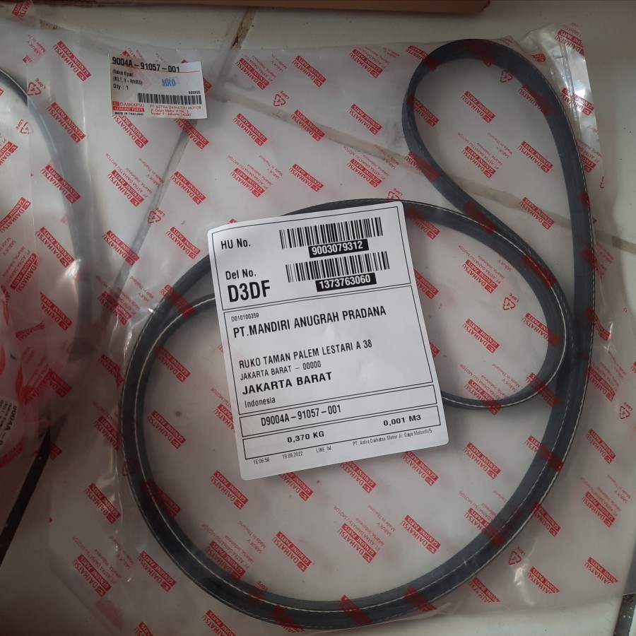 Fan belt fanbelt tali kipas avanza xenia 2012 2013 2014 2015 ori